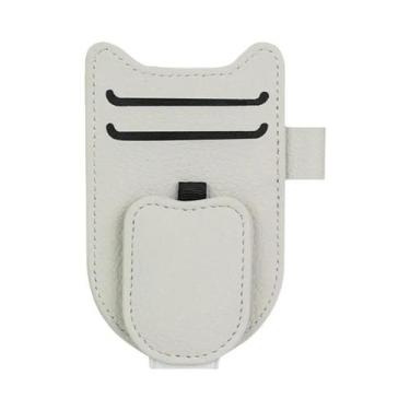 Imagem de Suporte De Óculos De Sol Magnético Para Viseira De Carro De Luxo 3 Em 