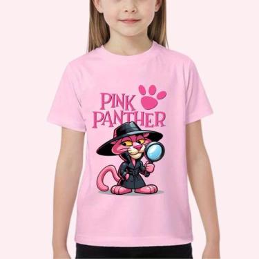 Imagem de Camiseta camisa blusa tshirt estampada pantera cor de rosa desenho ant