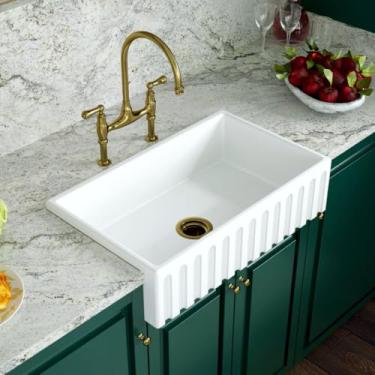 Imagem de Cuba Cozinha Farm Sink Romana 50 cm Estilo Fazenda Avental