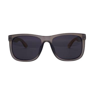 Imagem de Óculos De Sol Quadrado Bambu Premium Maya Classic Original (Cinza)