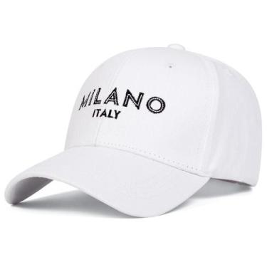 Imagem de Boné de Beisebol Bordado MILANO - Ajustável, Unissex, Protetor Solar (