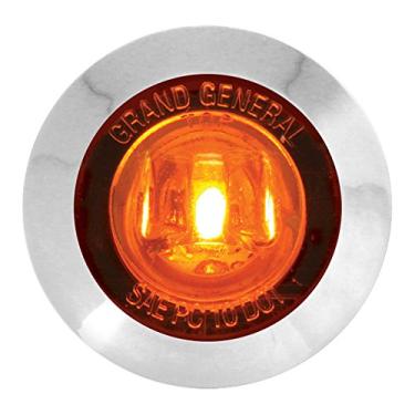 Imagem de GG Grand General 75270 2,54 cm Luz de LED grande angular com moldura de plástico cromado para caminhões, trailers, ATVs, UTVs, RVs