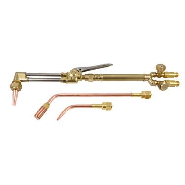 Imagem de SÜA - Tocha de óxido de combustível de serviço médio com válvulas de retenção, pontas de corte, aquecimento e soldagem (acetileno) – Compatível com Victor