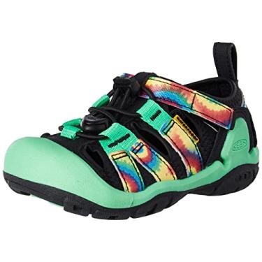 Imagem de KEEN Sandália infantil unissex Knotch Creek casual confortável, Tie Dye/Verde irlandês, 1 Big Kid