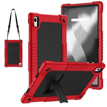 Imagem de Capa Onn 12.1 para tablet Pro, Onn de 12,1 polegadas, capa protetora resistente com alça de ombro para crianças Walmart Onn 30.7 cm Pro Tablet 2024 Modelo: 100146663 (vermelho/preto)
