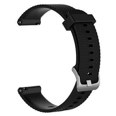 Imagem de LOKEKE Pulseira de substituição para Polar Ignite – Pulseira de silicone de substituição de 20 mm para Polar Ignite (silicone preto)
