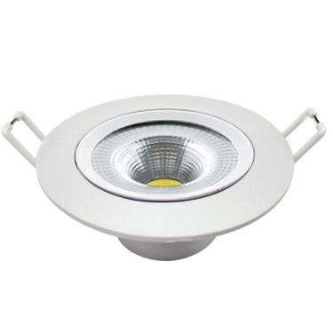 Imagem de Spot Led Authentic Redondo Embutir Branco 7W 630 Lumens Branco Quente 