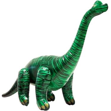 Imagem de Jet Creations Dinossauro Inflável Brachiosaurus Brontosaurus, Tamanho A28/C48 (Polegadas), Verde-Floresta Clássico, Animal Pré-Histórico Jurássico, Acessório Para Palco Fotográfico, Vbs, Mascote Fãs