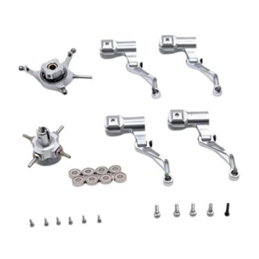 Imagem de EHJRE Kit de Placa Oscilante para Helicóptero RC, Substituição de Alumínio para K124, Prata