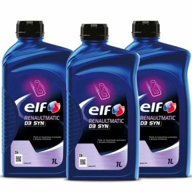 Imagem de Kit 3x Óleo De Câmbio Automático Elf Renaultmatic D3 Syn