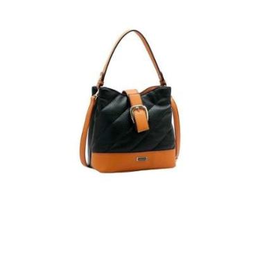 Imagem de Bolsa Feminina Chenson Matelasse Diagonal 3484615 Preto-Feminino