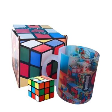 Imagem de Kit Presente Cubo Mágico Com Caneca e Cubo Surpresa