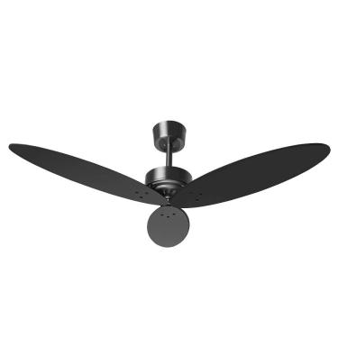 Imagem de Ventilador de Teto Borgonha Escovado Pás Preto Fosco 130W 127V Tron