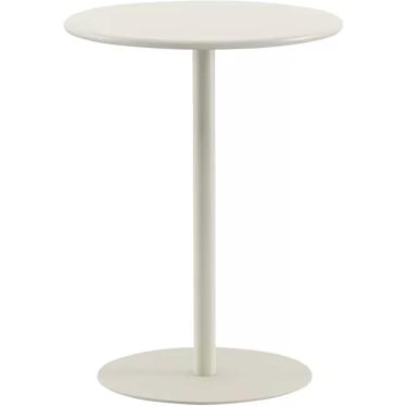 Imagem de Mesa De Bistrô Mobília Clássica De Pub Bistrô, Mesa De Coquetel De Metal, Mesa De Pub Interna/externa, Mesa De Café De Sofá Para Sala De Estar, Varanda, Pátio, Creamy Color, Dia 48 x H 56cm