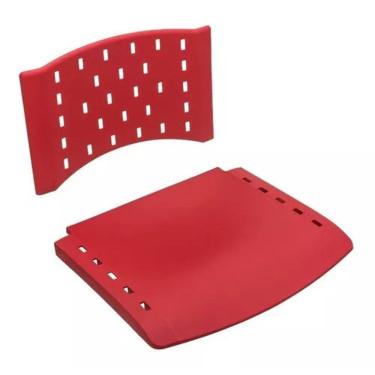 Imagem de Assento Encosto Plastico Preto Cadeira Fixa