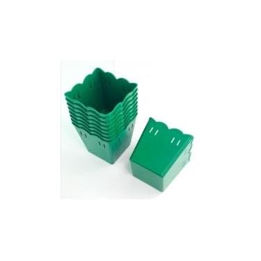 Imagem de Cachepot Passa Fita Plástico - Centro de mesa - KIT C/ 20 UNIDADES(VERDE ESCURO)