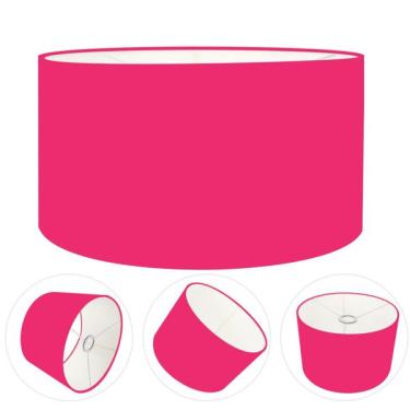Imagem de Cúpula Abajur Cilíndrica Cp-8028 Ø60x30cm Rosa Pink