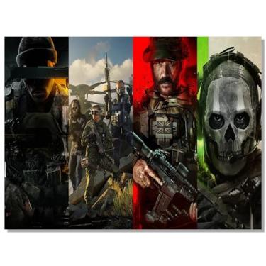 Imagem de KTSIM Arte de parede de jogo Call Of Duty Games Poster para fãs de PC sala de jogos quarto decoração de parede impressão de arte em tela para adolescentes meninos meninas presentes de aniversário e