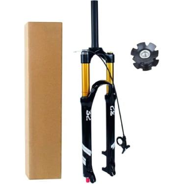 Imagem de Garfo De Suspensão Mtb 26 Polegadas 27,5 29 Er Ultraleve Liga De Magnésio Absorvedor De Bicicleta 1-1/8 Bicicleta Garfo De Ar De Viagem, Straight Tube, 27.5 inch - 140mm