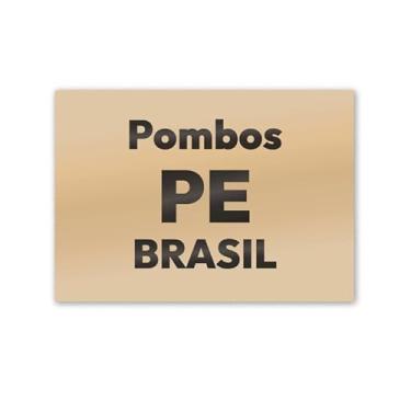Imagem de Imã de Geladeira Pombos Pernambuco MDF 8x5 para Lembrança