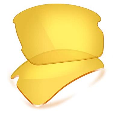 Imagem de ThunderClap Lentes de policarbonato de substituição para óculos de sol Oakley Flak 2.0 OO9295 - Amarelo cristal