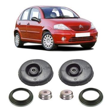 Imagem de 2 Coxim + Rolamento Dianteiro Citroen C3 2003 2004 2005 - QualyKits