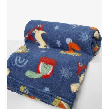 Imagem de Manta Infantil Microfibra Bene Casa Azul, UN, Azul