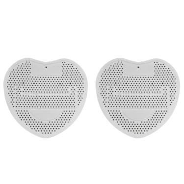 Imagem de Desodorizador de tela de mictório, 2 peças de bolos de mictório antibloqueio à prova de respingos desodorizador de ar protetor de ar desodorizantes de limpeza para casa (branco)