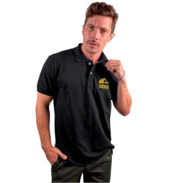 Imagem de Camisa Gola Polo Estampa Cavalo Crioulo Piquet Masculina-Masculino