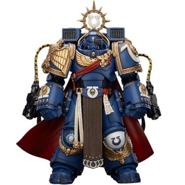 Imagem de JOYTOY Warhammer 40k Space Marine 2，Ultramarines Marneus Calgar, Chapter Master with MKX Gravis Armour and Gauntlets of Ultramar 1/18 Action Figure Collect and Display Model