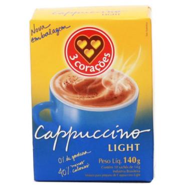 Imagem de Cappuccino 3 Corações Light com 10 Sachês de 14g cada
