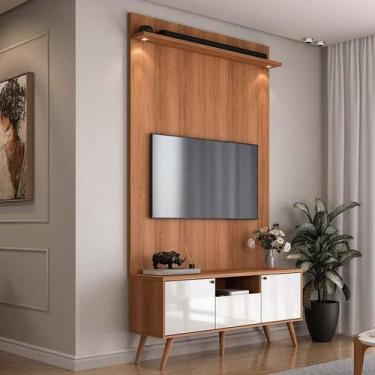 Imagem de Rack Com Painel 136cm Para TV 55 Polegadas River 1.36 Lukaliam Jequiti