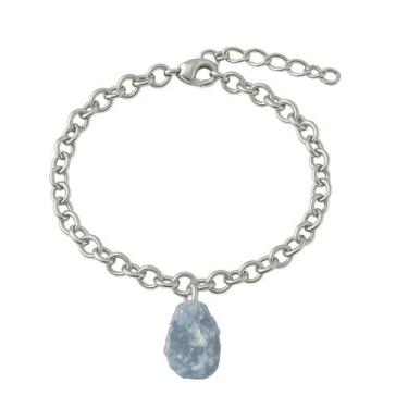 Imagem de Pulseira de Calcita Azul - cr, Prata 925