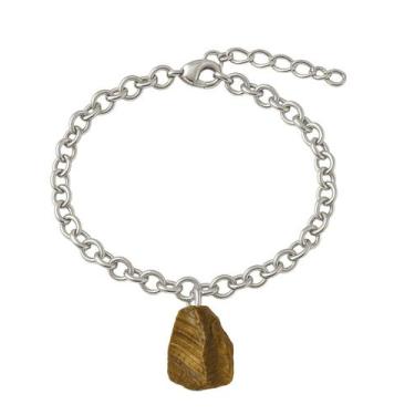 Imagem de Pulseira de Olho de Tigre - Cristal Natural, Prata 925