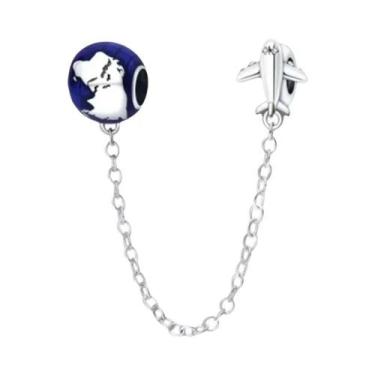 Imagem de Berloque De Prata 925 Com Margarida, Borboleta E Coração Para Pulseira