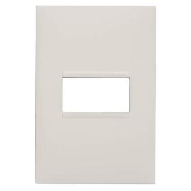 Imagem de Placa 4X2 1 Módulo Horizontal Branco 618501Bc Pial Plus+ - Legrand