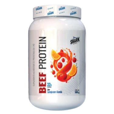 Imagem de Whey Beef Protein Zero Lactose Pote 900g Shark Pro Laranja Com Acerola