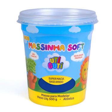 Imagem de Massa de Modelar 500g Azul Escuro Uti Guti 004024