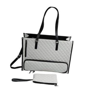 Imagem de FytStycale Bola de Ombro de Bolsa de Bolsa Feminina Leckdoacher para Colagem de Negócios Casual Casual, Branco, Tamanho real