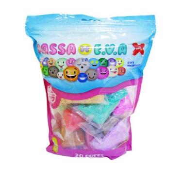 Imagem de Massa Eva Make+ 20 Cores Suave Flexível Não Mancha - Make mais