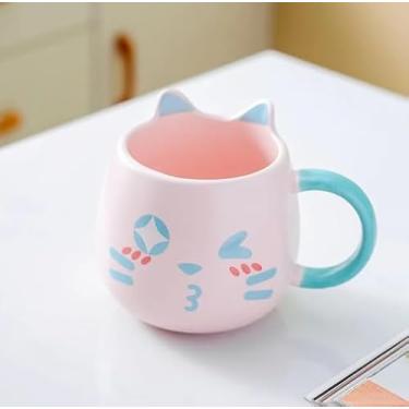 Imagem de Caneca de Porcelana Gatinho com Orelhas 450ml - Rosa