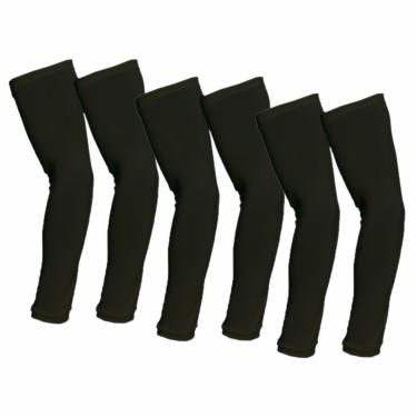 Imagem de Kit 3 Manguitos Mangas Proteção De Braço Térmico Malha Proteçao Uv-Unissex