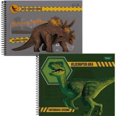 Imagem de Caderno Cartográfico Sauros 80F Foroni Capa Dura Escolar