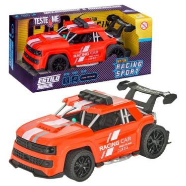 Imagem de Carrinho Fricção Som e Luz Corrida Sport Brinquedo Menino - Adijomar B