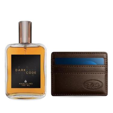 Imagem de Kit Presente Pais - Perfume Dark Code 100Ml + Carteira Masc. - Essênci