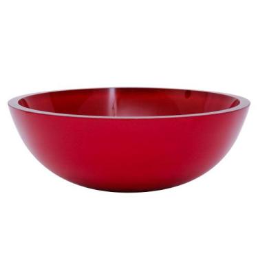 Imagem de Cuba p/ Banheiros Lavabos Vidro Redonda 30cm + Válvula Click - Lopazzi