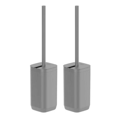 Imagem de Kit 2 Escova Sanitária Suporte Piso Parede Aura Banheiro Ou