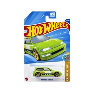 Imagem de C4982 hot wheels carros basicos 90 honda civic ef hyx90 (43376) - MATT
