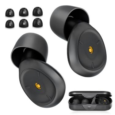 Imagem de Tampões de ouvido macios para dormir, protetores de ouvido para cancelamento de ruído de sono, tampões de ouvido reutilizáveis para redução de ruído para motocicleta, tiro, viagens - Tampões de ouvido