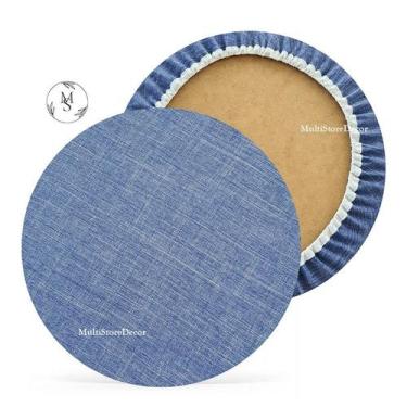 Imagem de KIT 04 Capa de Sousplat Mellange Cinza Chumbo - 35 cm - Várias Cores e